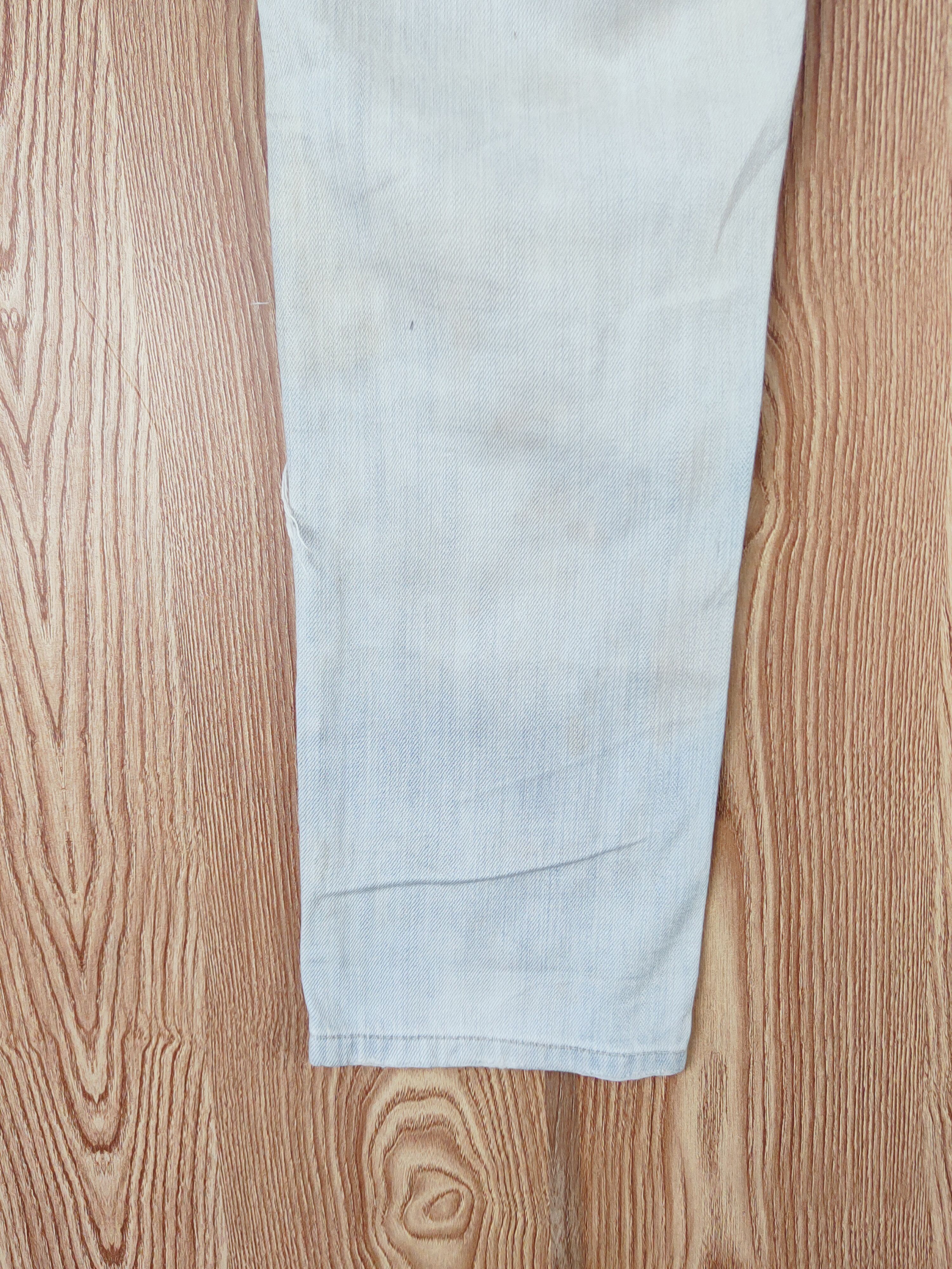 Japanese Brand × Vintage Back Number Blue Distressed Ripped Jeans #W509 Size 34" / US 12 / IT 48 - 9 Thumbnail