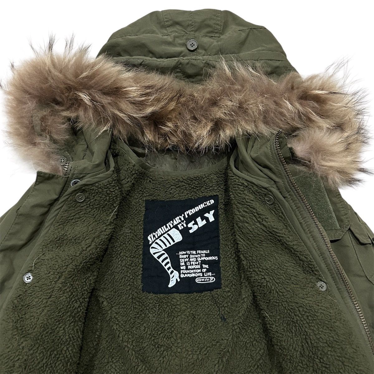 14th Addiction 00s Japanese Archive SLY Parka Fur Jacket ifsixwasnine style Size US S / EU 44-46 / 1 - 7 Thumbnail