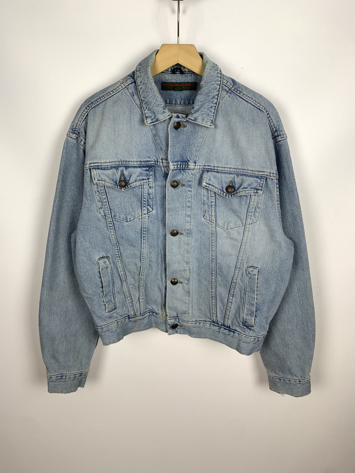 Katharine Hamnett London Vintage Y2K Katharine Hammett Denim Trucker Jacket Size M Size US M / EU 48-50 / 2 - 1 Thumbnail