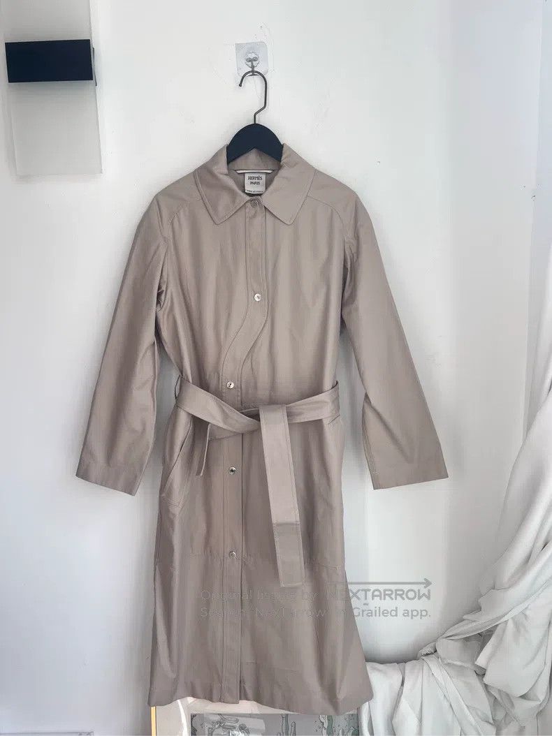 Hermes Hermes Khaki trench coat Size XS / US 0-2 / IT 36-38 - 1 Thumbnail