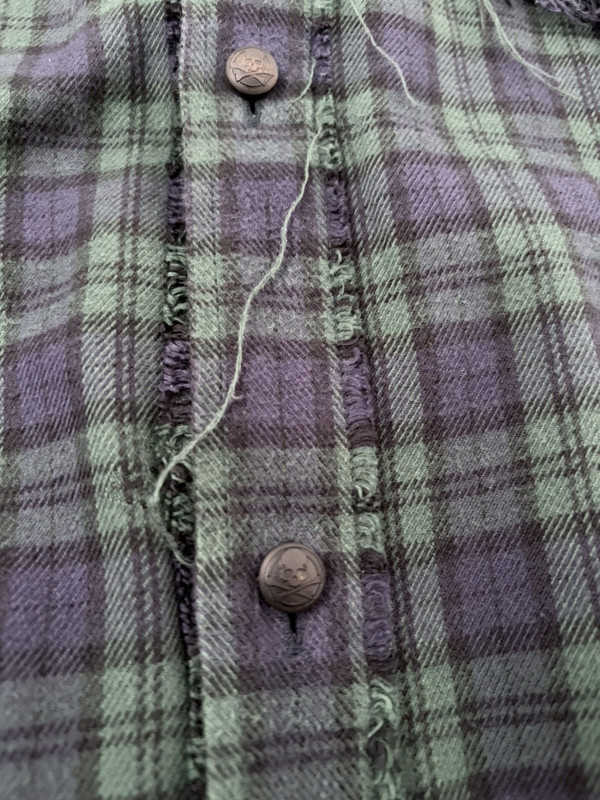 Mastermind World reversible distressed flannel Size US L / EU 52-54 / 3 - 10 Thumbnail