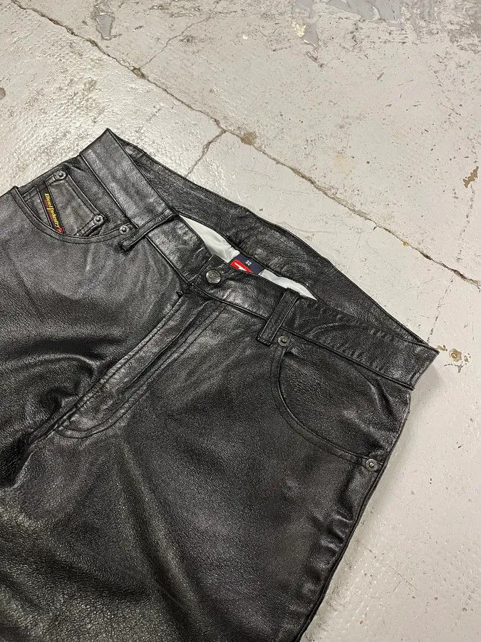 Diesel Diesel Biker Leather Black Pants Size US 30 / EU 46 - 6 Thumbnail