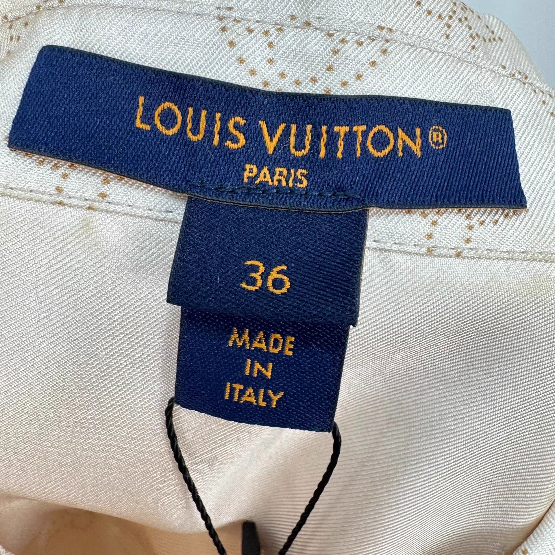 Louis Vuitton LV 24FW Monogram All Over Silk Shirt 36 98 New Size XS / US 0-2 / IT 36-38 - 6 Thumbnail