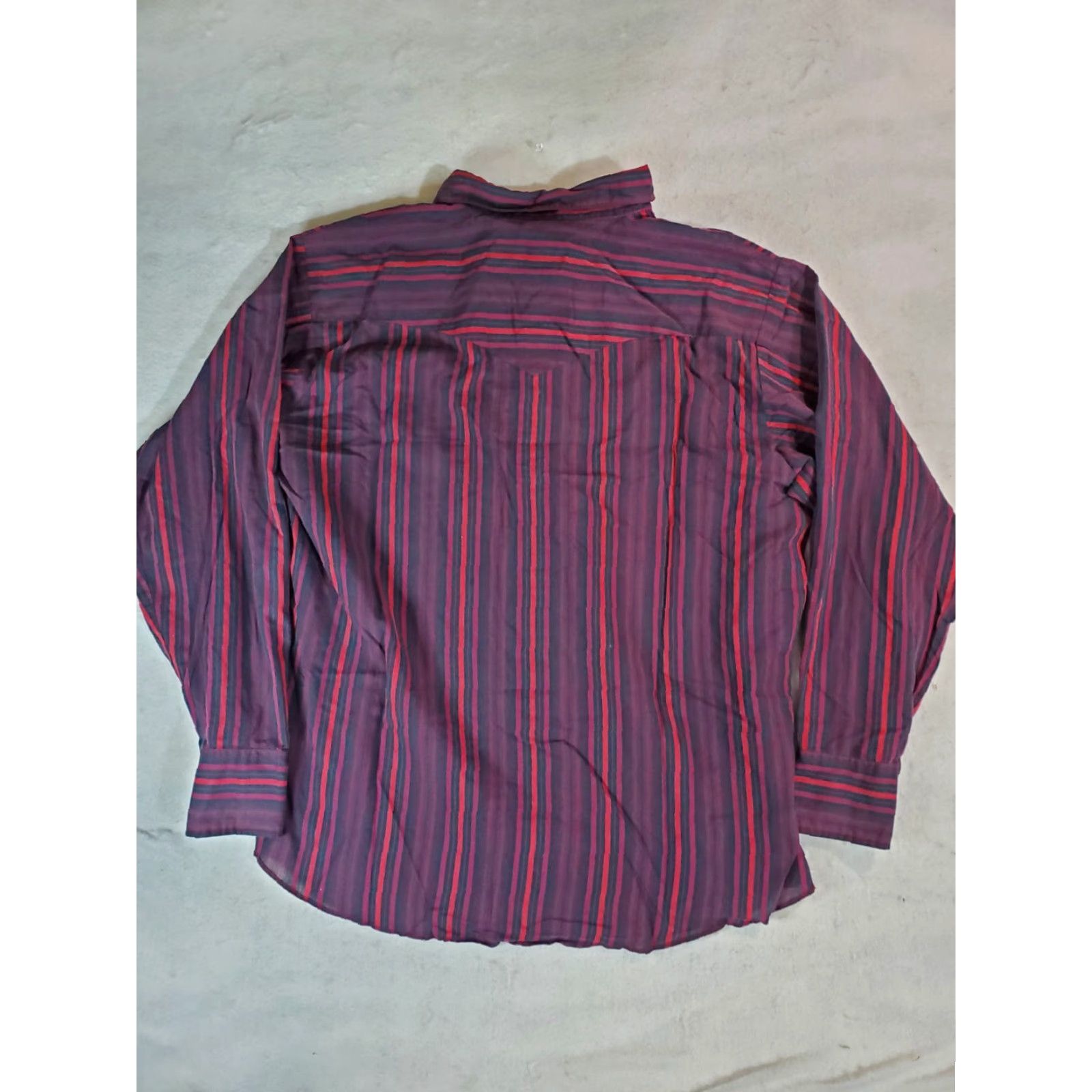 Wrangler VINTAGE Wrangler Western Style Shirt XL Mens Black/Pink/Red Striped Pearl Snap Button-Up Western Theme Casual Outdoors Size US XL / EU 56 / 4 - 8 Thumbnail