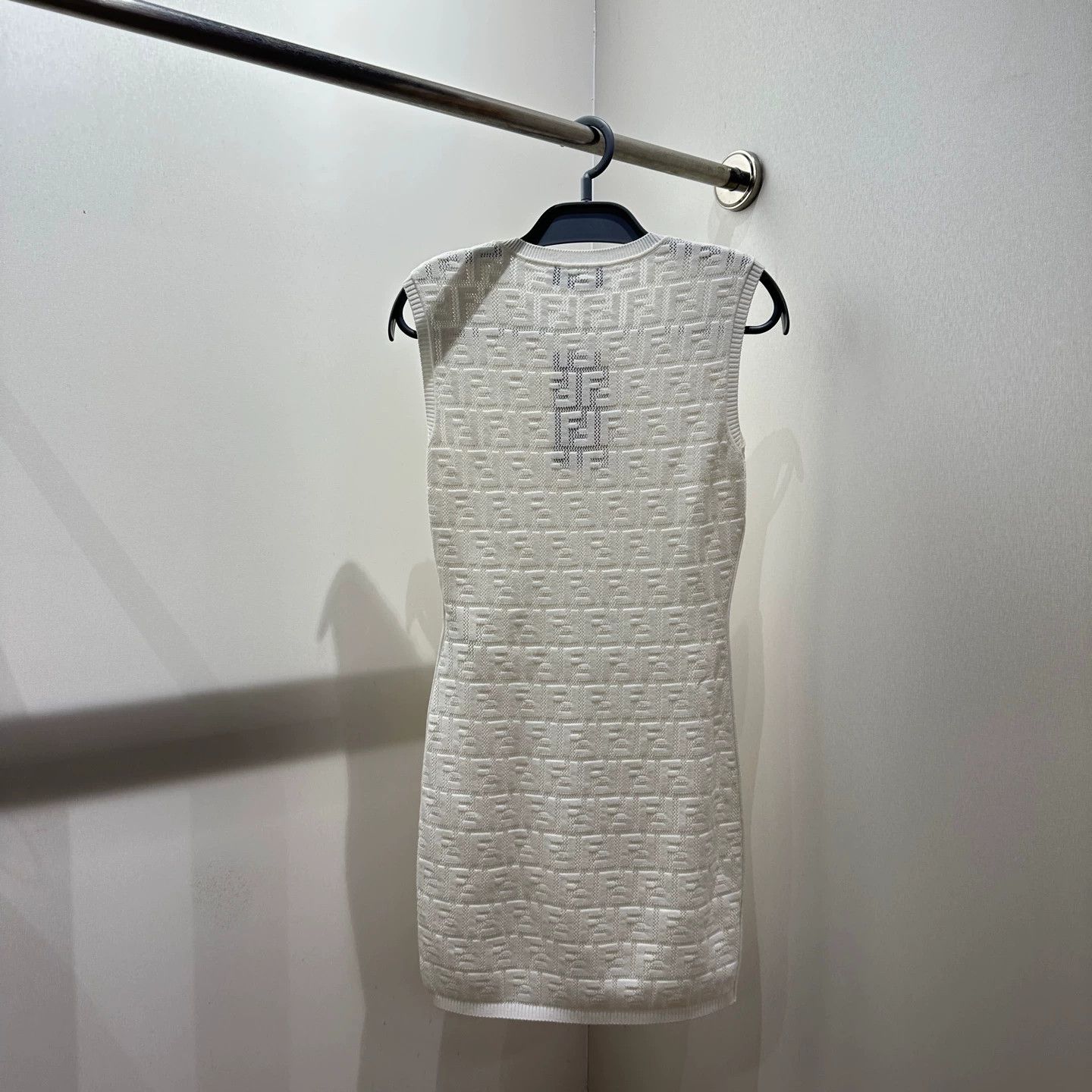 Fendi Fendi Women's FF all over knit dress 42 mar458 Size M / US 6-8 / IT 42-44 - 2 Thumbnail