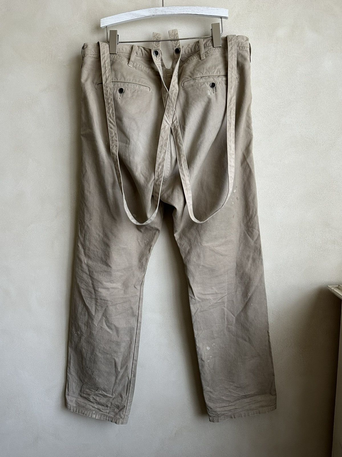 VISVIM TRAVAILLER BRACES PANTS DMGD 21AW
