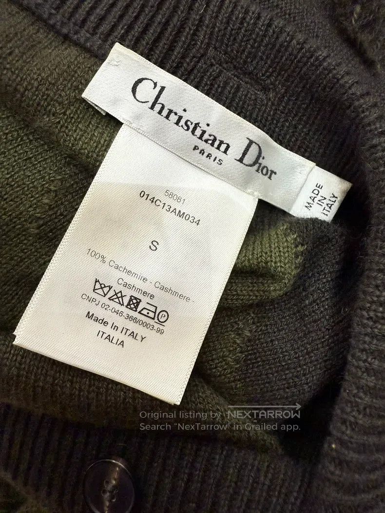 Dior Dior Army green cashmere cloak coat Size S / US 4 / IT 40 - 5 Thumbnail