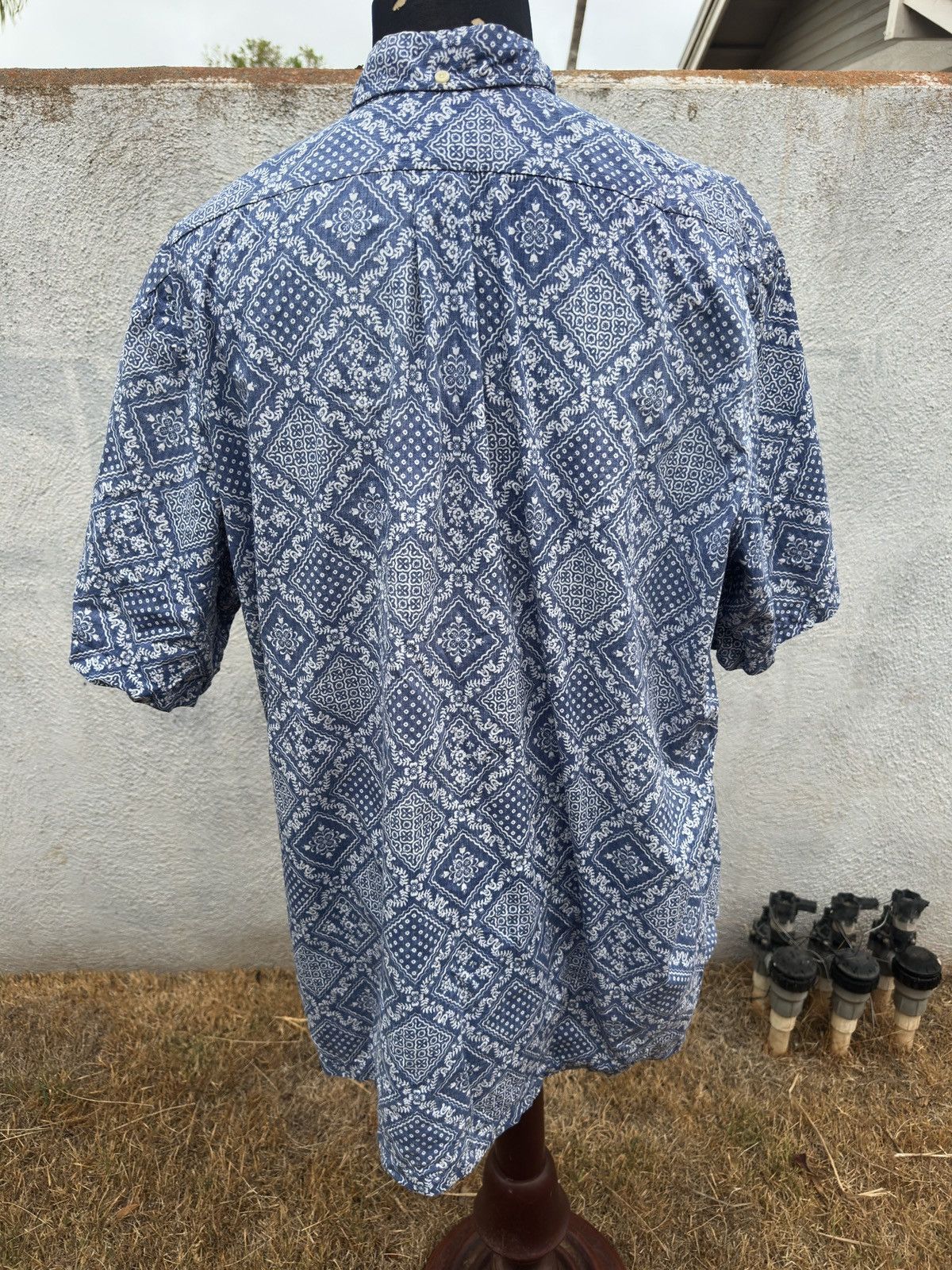 Reyn Spooner PreOwned Reyn Spooner Blue Hawaiian Print Men's 3XL Size US XXL / EU 58 / 5 - 2 Thumbnail