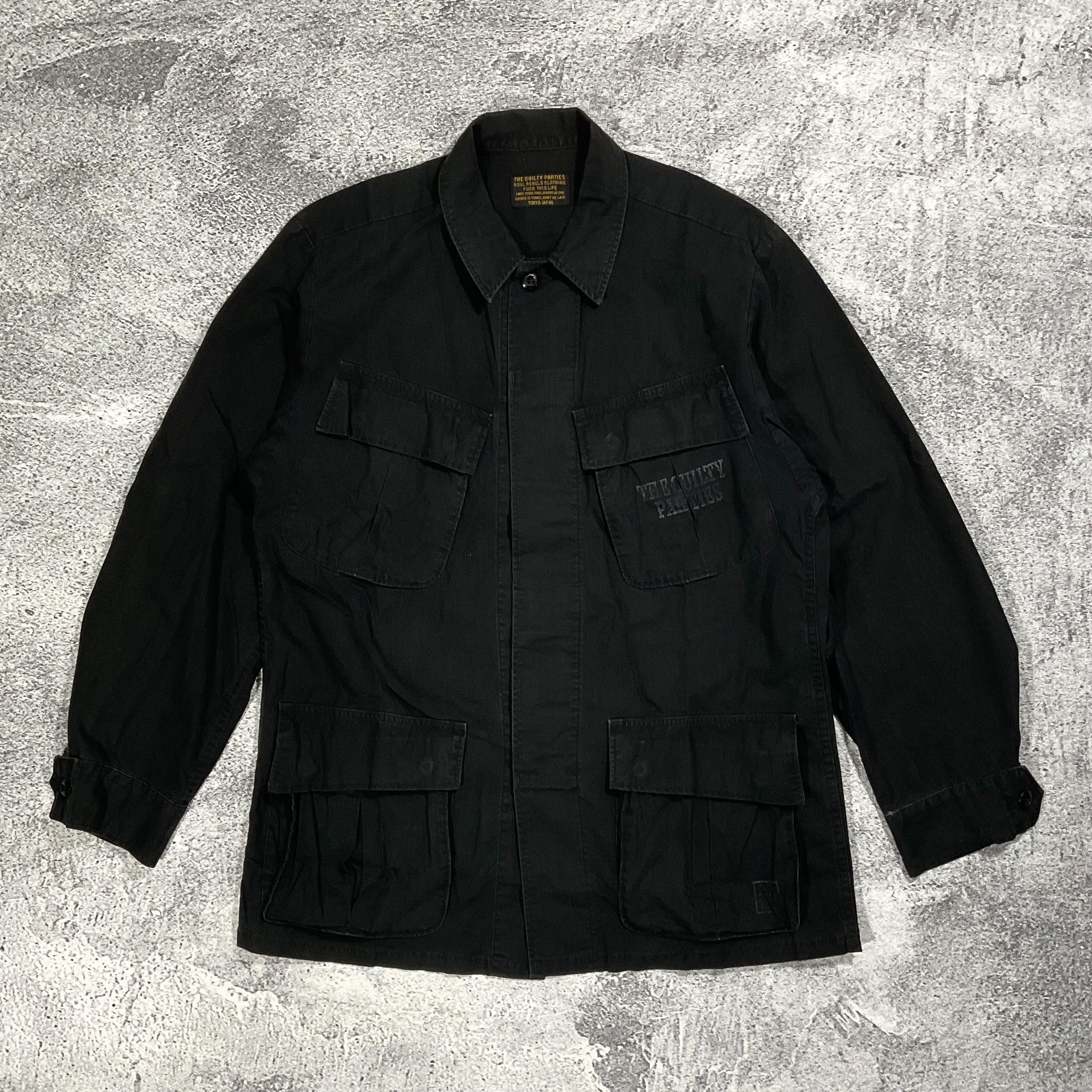 THE GUILTY PARTIES WACKO MARIA FATIGUE JACKET LOGO