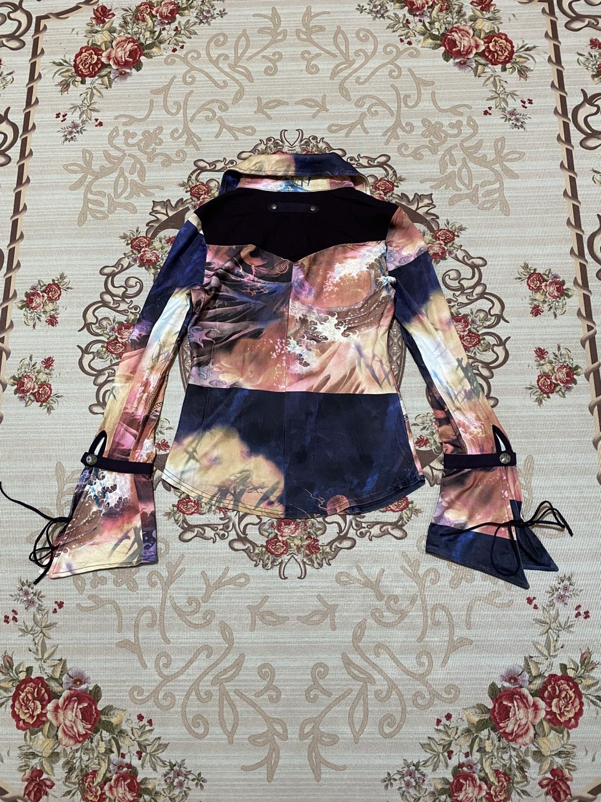 Beauty Beast Ozz On Hikzoh Vkei Gothic Poem Japanese Button Shirt Size ONE SIZE - 10 Thumbnail