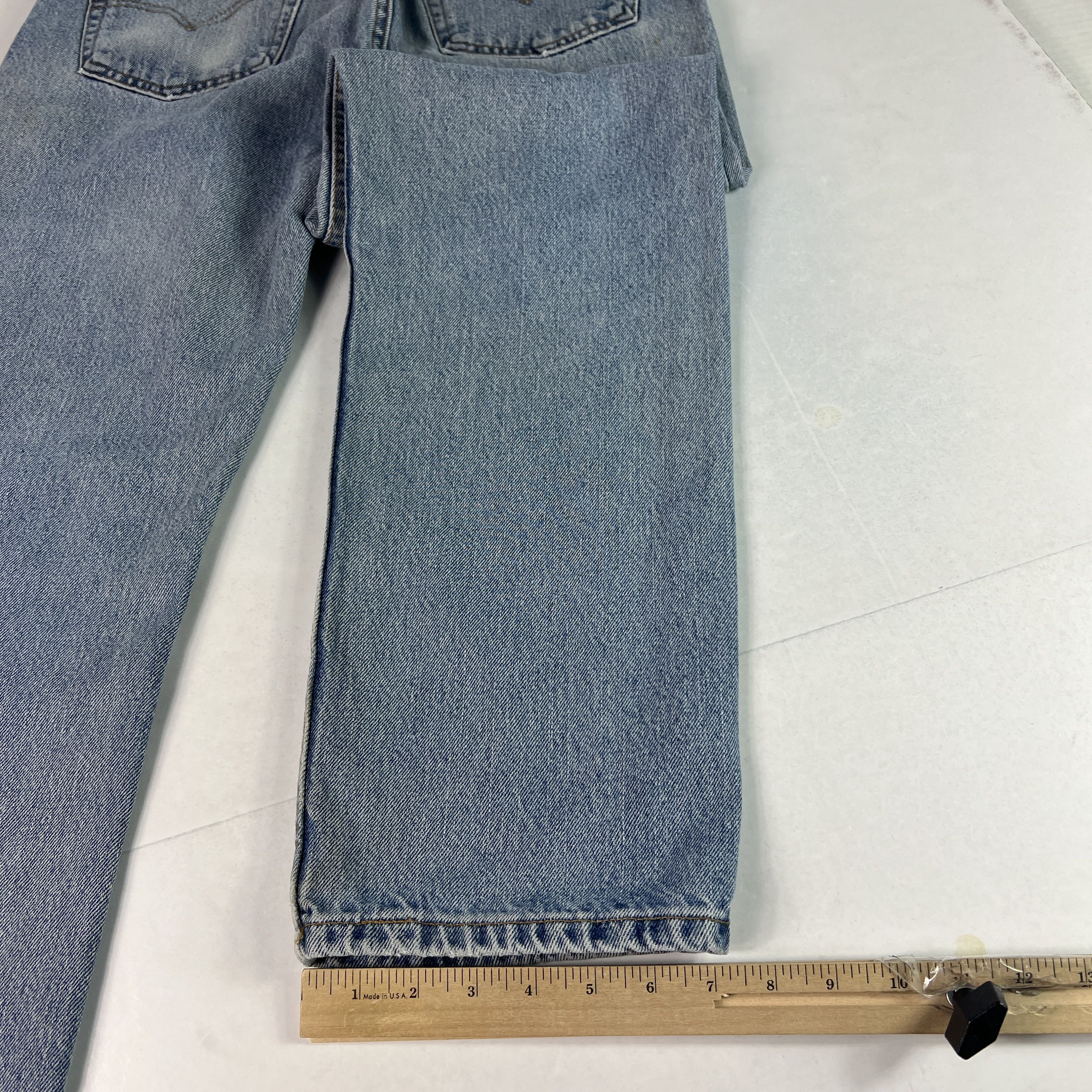 Levi's Y2K Levi's Jeans 505 Straight Blue Faded Distressed Denim Size US 31 - 18 Thumbnail