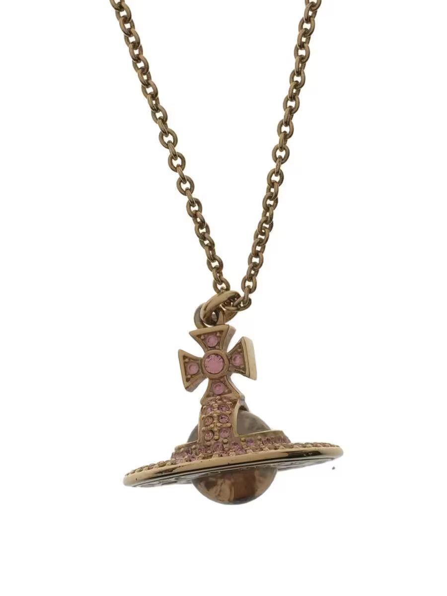 Vivienne Westwood 3D Crystal Orb Necklace Size ONE SIZE - 1 Thumbnail
