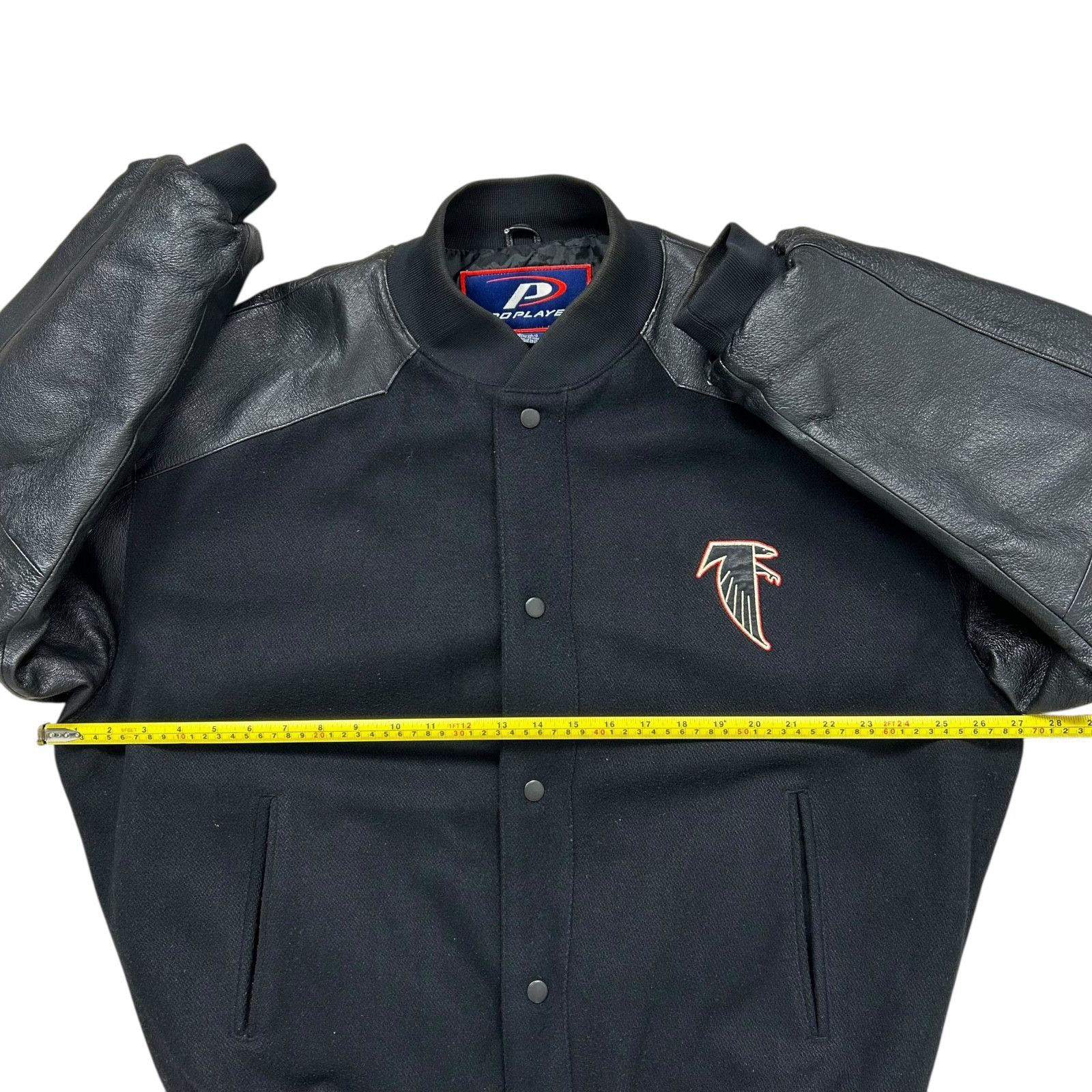 NFL VTG 90s ATLANTA FALCONS PRO PLAYER VARSITY JACKET BLACK Size US L / EU 52-54 / 3 - 10 Thumbnail