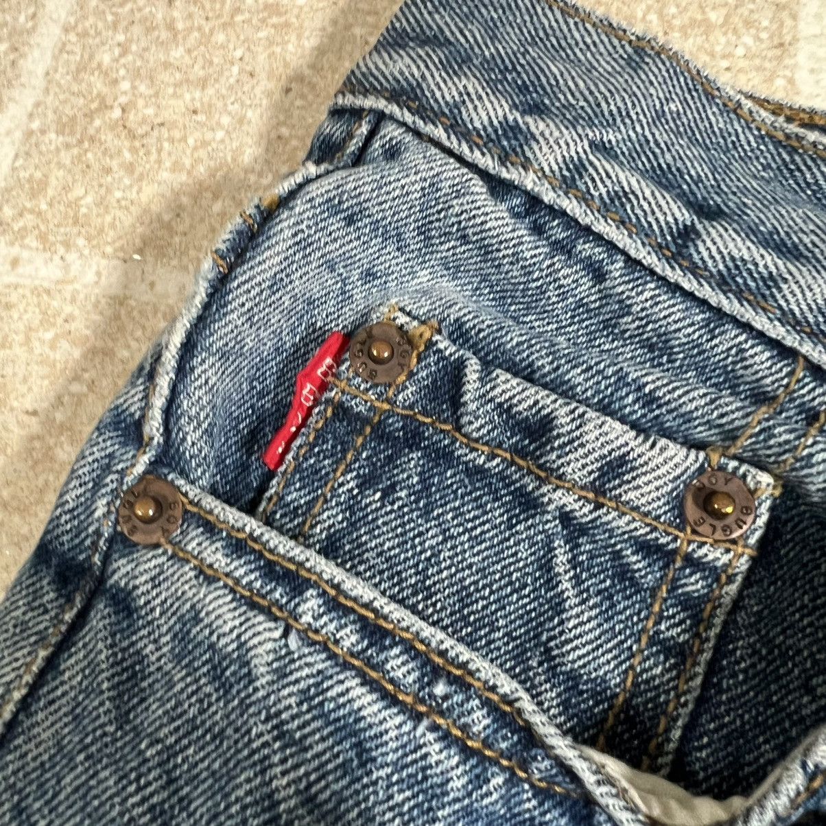 Bugle Boy Vintage Bugle Boys Jeans Light Washed Straight Leg 26 X 28 Size US 26 / EU 42 - 5 Thumbnail