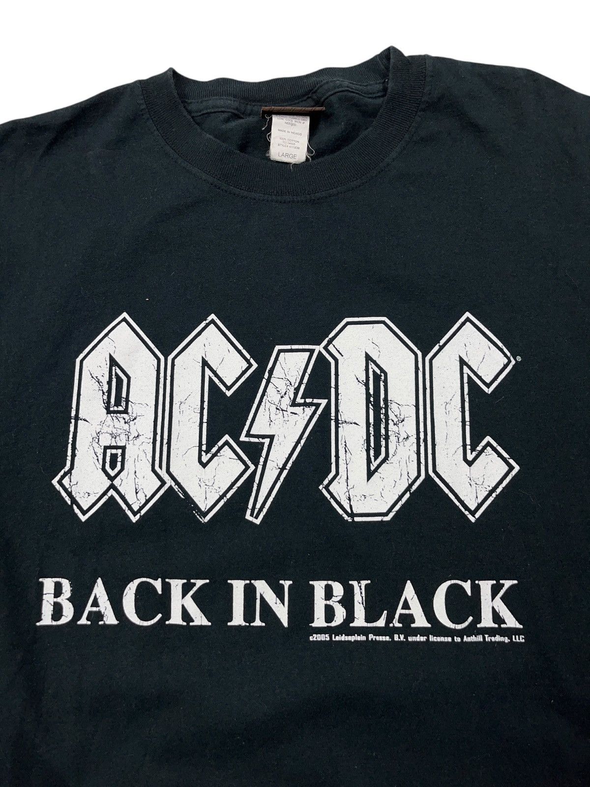 Band Tees Vintage AC/DC 2005 Back in Black Rock Band Long Sleeve Shirt Size US L / EU 52-54 / 3 - 2 Thumbnail