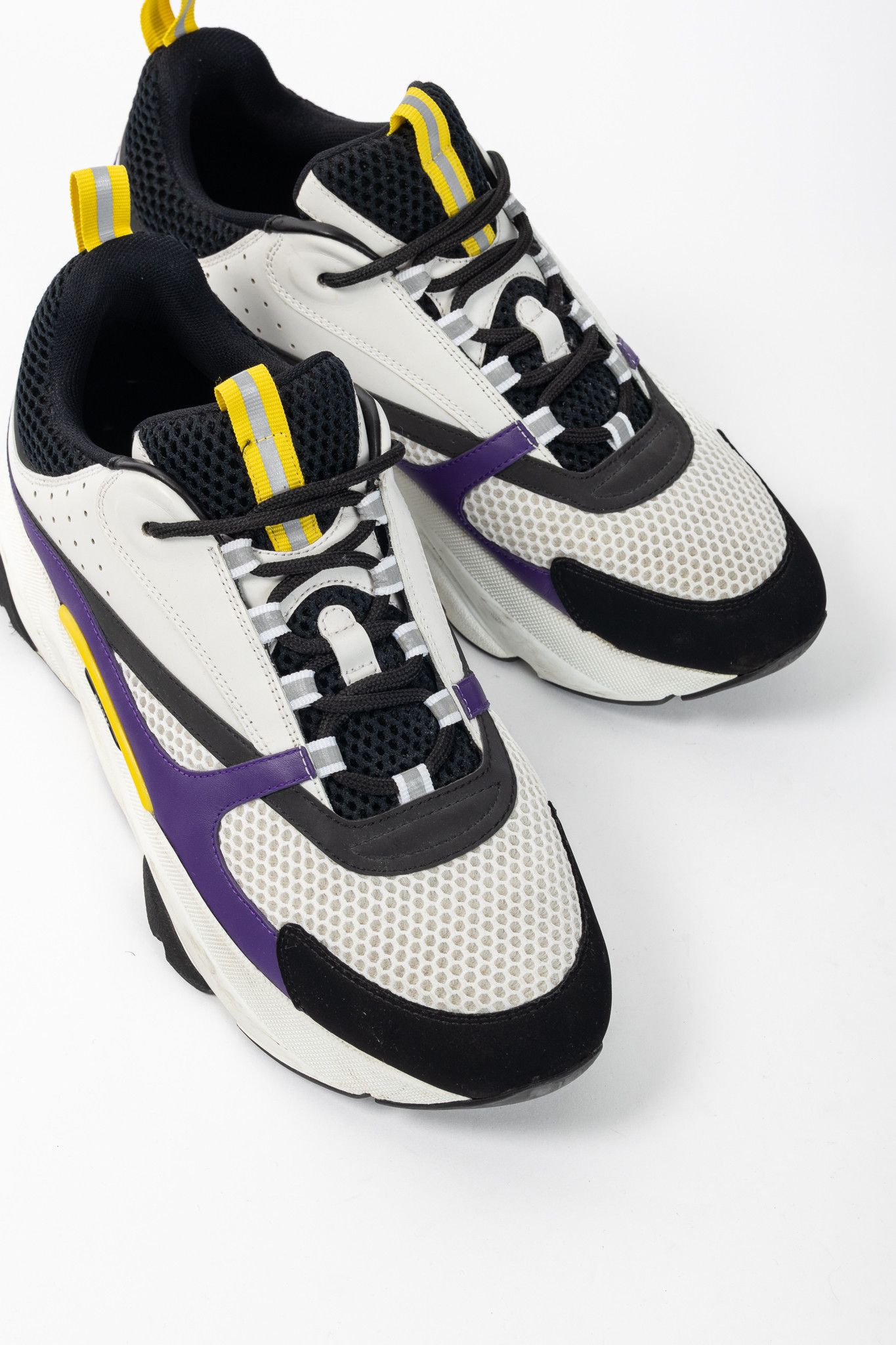 Dior Dior B22 "Violet White" Leather & Mesh Lace-Up Sneakers Size US 11 / EU 44 - 6 Thumbnail