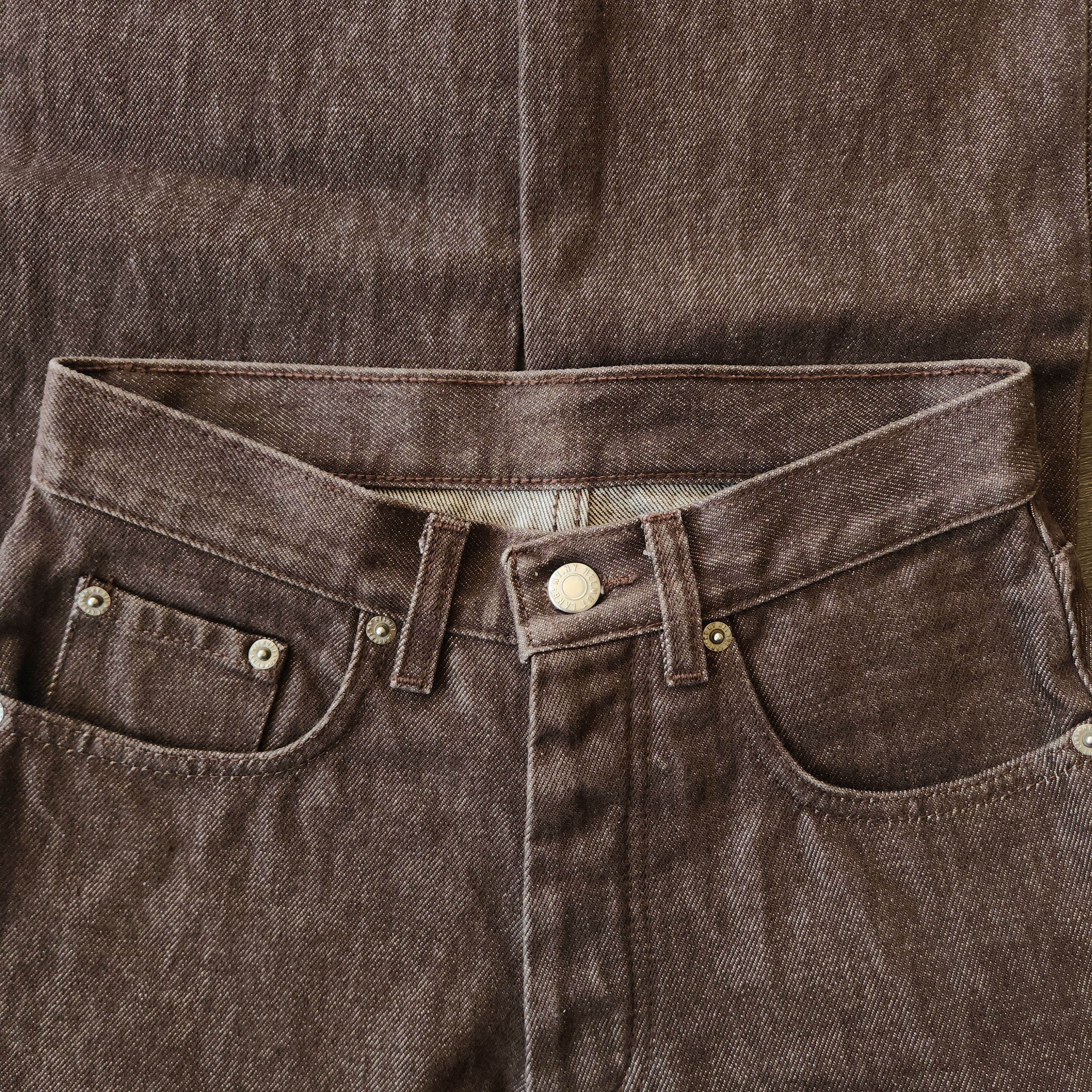 Helmut Lang 90s helmut lang chocolate classic raw denim jeans Size US 26 / EU 42 - 3 Thumbnail