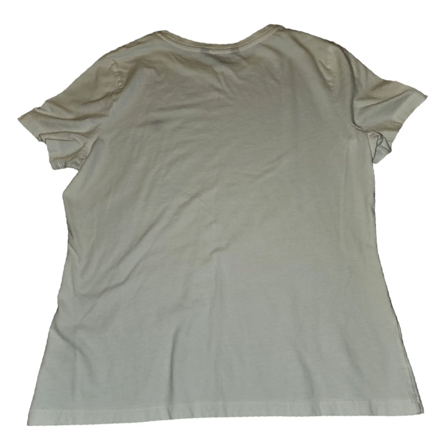 Brooks Brothers Brooks Brothers T Shirt Womens Large White Short Sleeve Embroidered Logo Crew Neck Casual All Seasons 100% Cotton Junior Fit Size L / US 10 / IT 46 - 6 Thumbnail