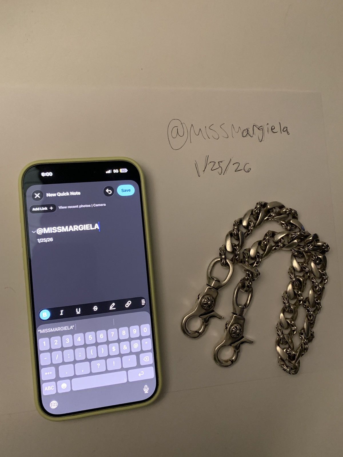 Chrome Hearts Chrome Hearts Fancy Link Cuban Wallet Chain Size ONE SIZE - 16 Thumbnail
