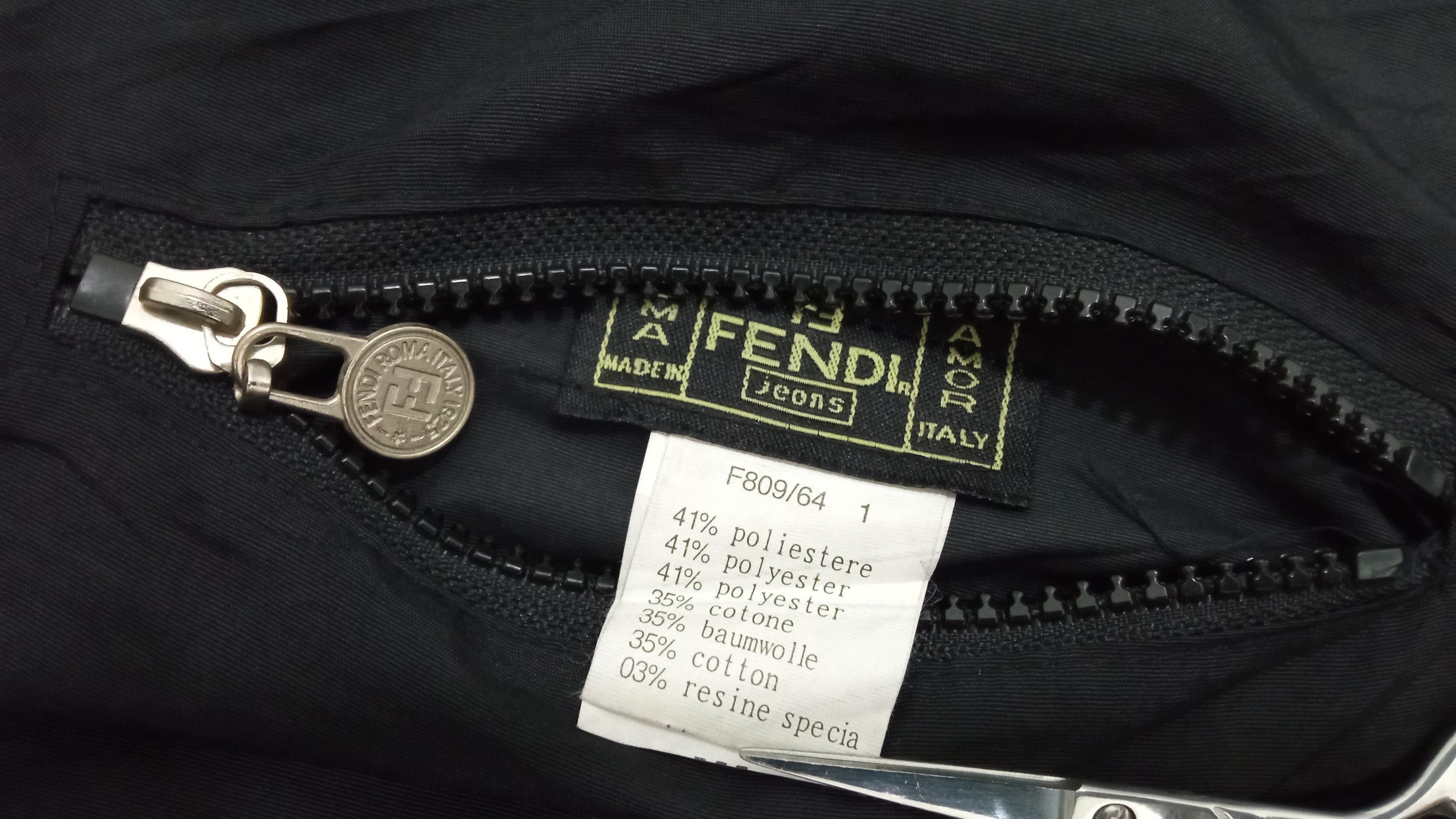 Fendi × Vintage 🔥🔥Vtg Fendi Leopard Big Logo Spellout Reversible Jacket Size US L / EU 52-54 / 3 - 23 Thumbnail
