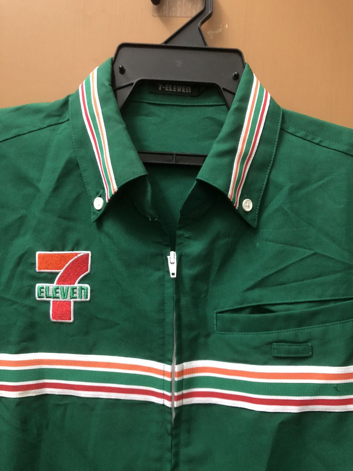 Japanese Brand × Vintage Vintage 90s 7eleven embroidery zipper worker uniform Size US M / EU 48-50 / 2 - 1 Thumbnail