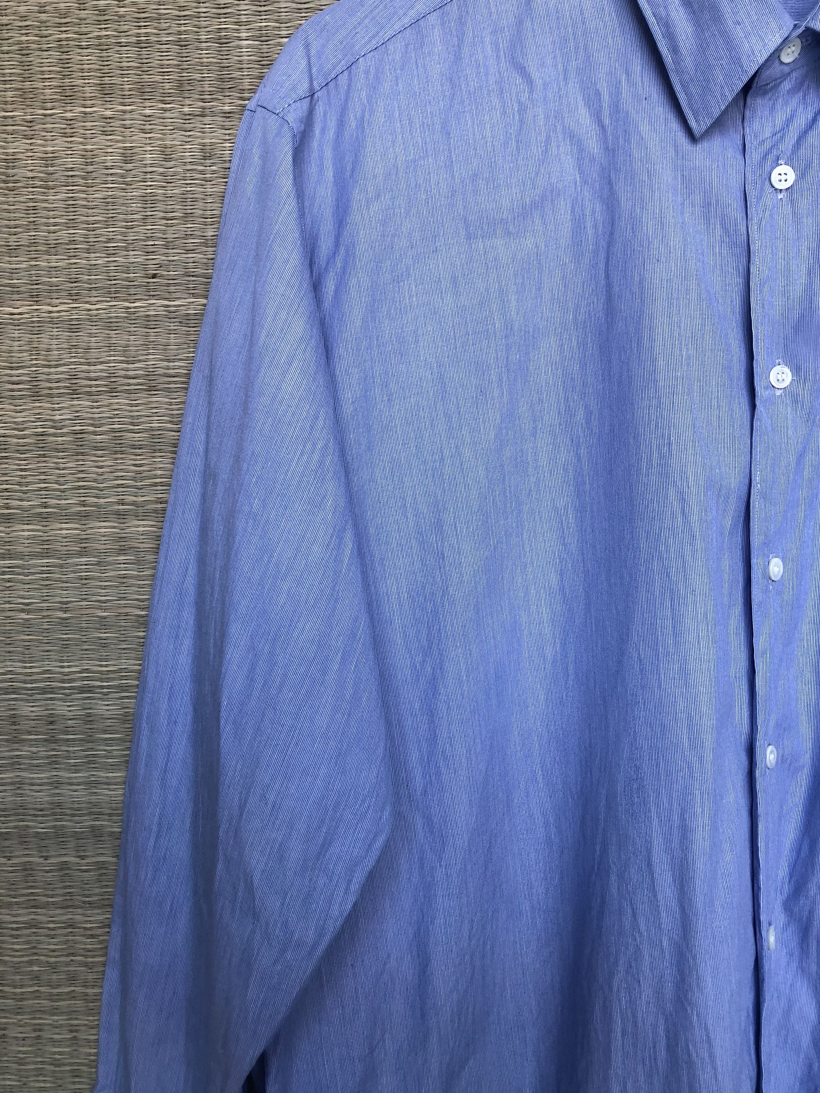 Comme des Garcons Homme Deux Blue stripes shirt Size US L / EU 52-54 / 3 - 3 Thumbnail