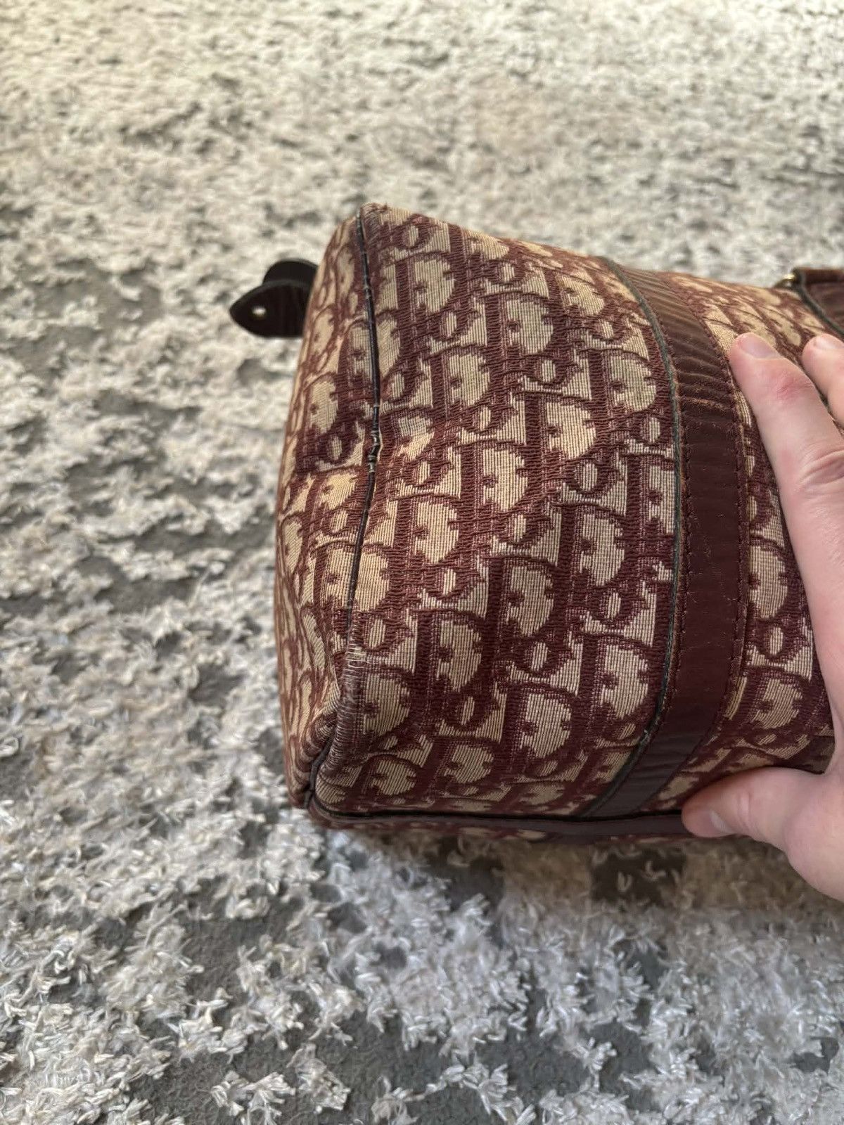 Dior Dior red cherry monogram vintage boston bag 30 Size ONE SIZE - 6 Thumbnail