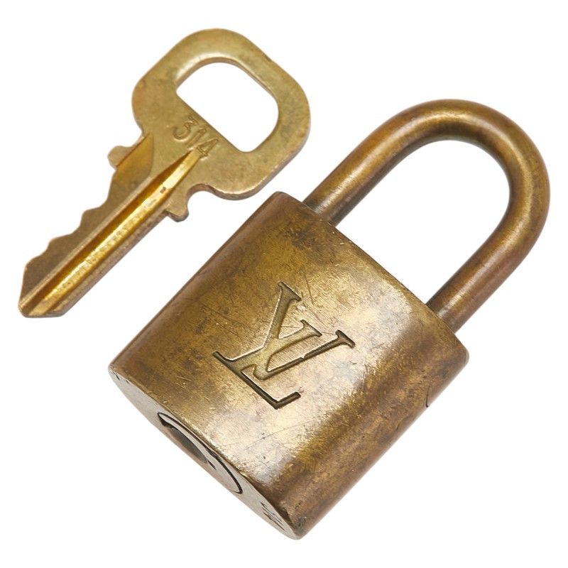 Louis Vuitton Louis Vuitton Padlock Key Set Accessory Metal Charm DUTY FREE for USA