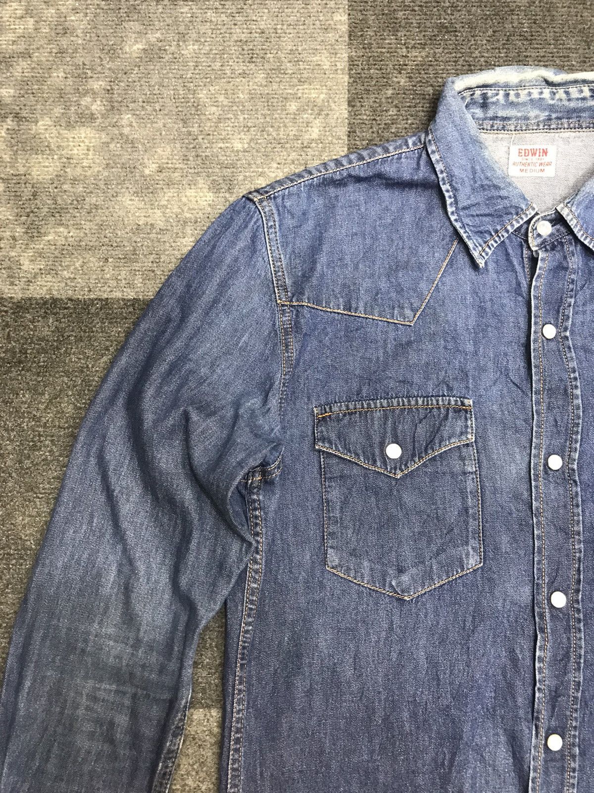 Edwin 💥90s Style💥EDWIN SLIM FIT WESTERNER SHIRT F439 Size US S / EU 44-46 / 1 - 5 Thumbnail