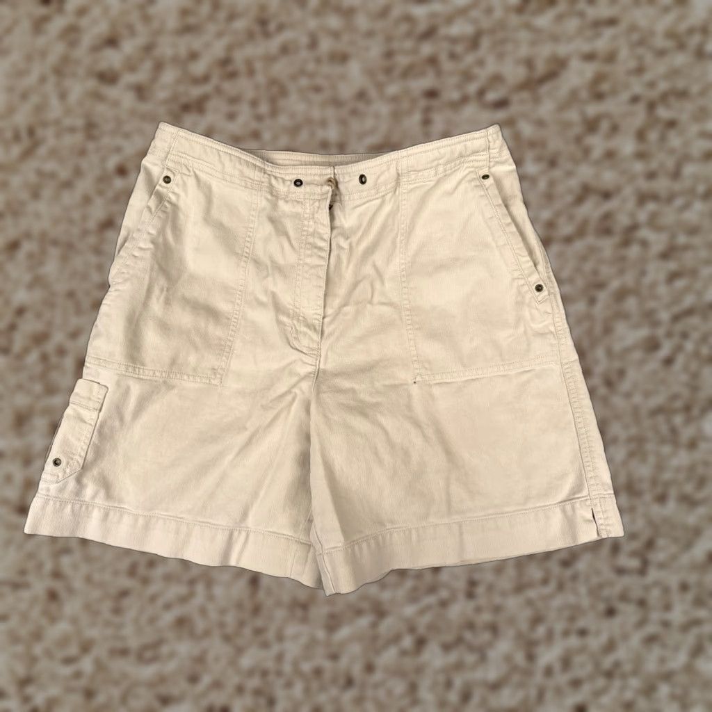 Ralph Lauren VINTAGE Lauren Ralph Lauren Shorts Womens 8 Cargo Beige Cotton 5-Pocket Regular Inseam 6.5" Adult Womens Size 30" / US 8 / IT 44 - 1 Thumbnail