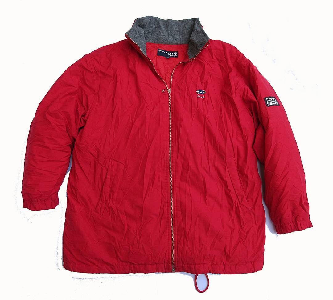 Pringle Of Scotland Pringle x faldo Heavy coat coach jacket red colorwaY Size US L / EU 52-54 / 3 - 1 Preview