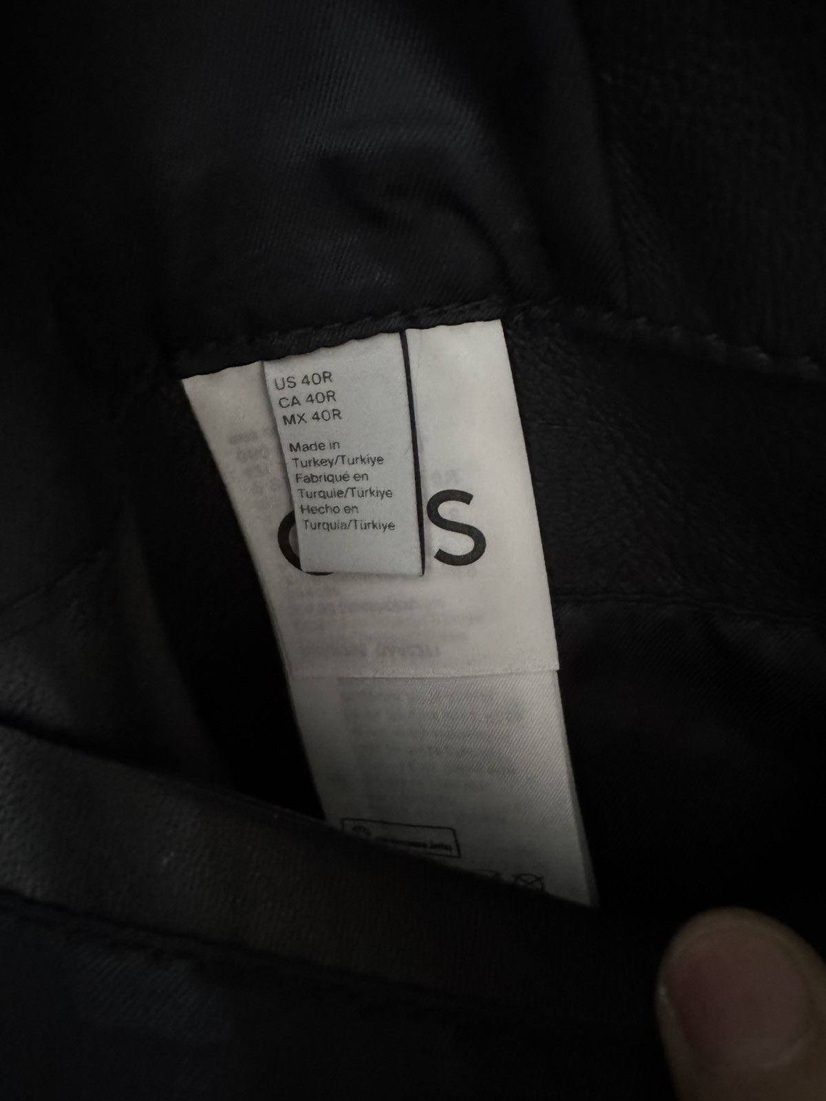 Cos COS Black Leather Blazer – Lambskin – Size 40R – Minimalist Size US M / EU 48-50 / 2 - 3 Thumbnail