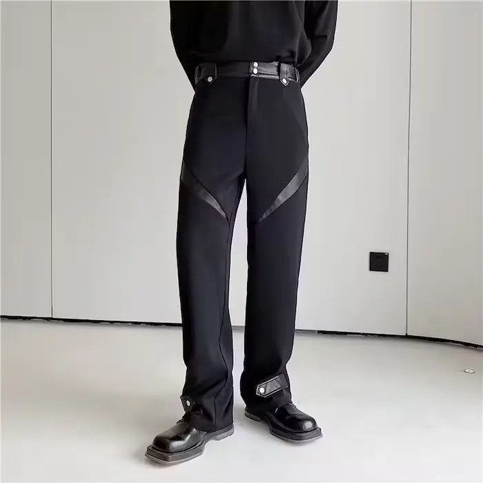 Japanese Brand × Vintage Black Patchwork Pants Size US 32 / EU 48 - 1 Thumbnail