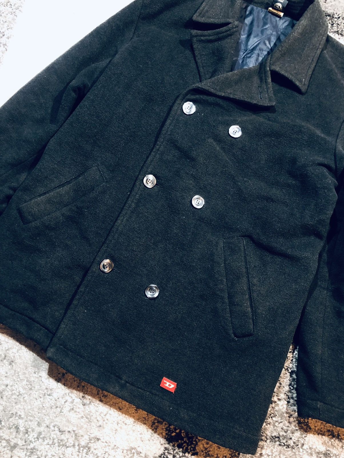 Diesel Diesel Coat men size xl black collared Size US XL / EU 56 / 4 - 4 Thumbnail