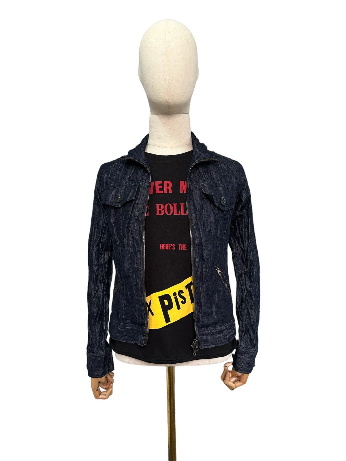If Six Was Nine 00’s MIDAS 9 blue denim jacket Size US S / EU 44-46 / 1 - 9 Thumbnail