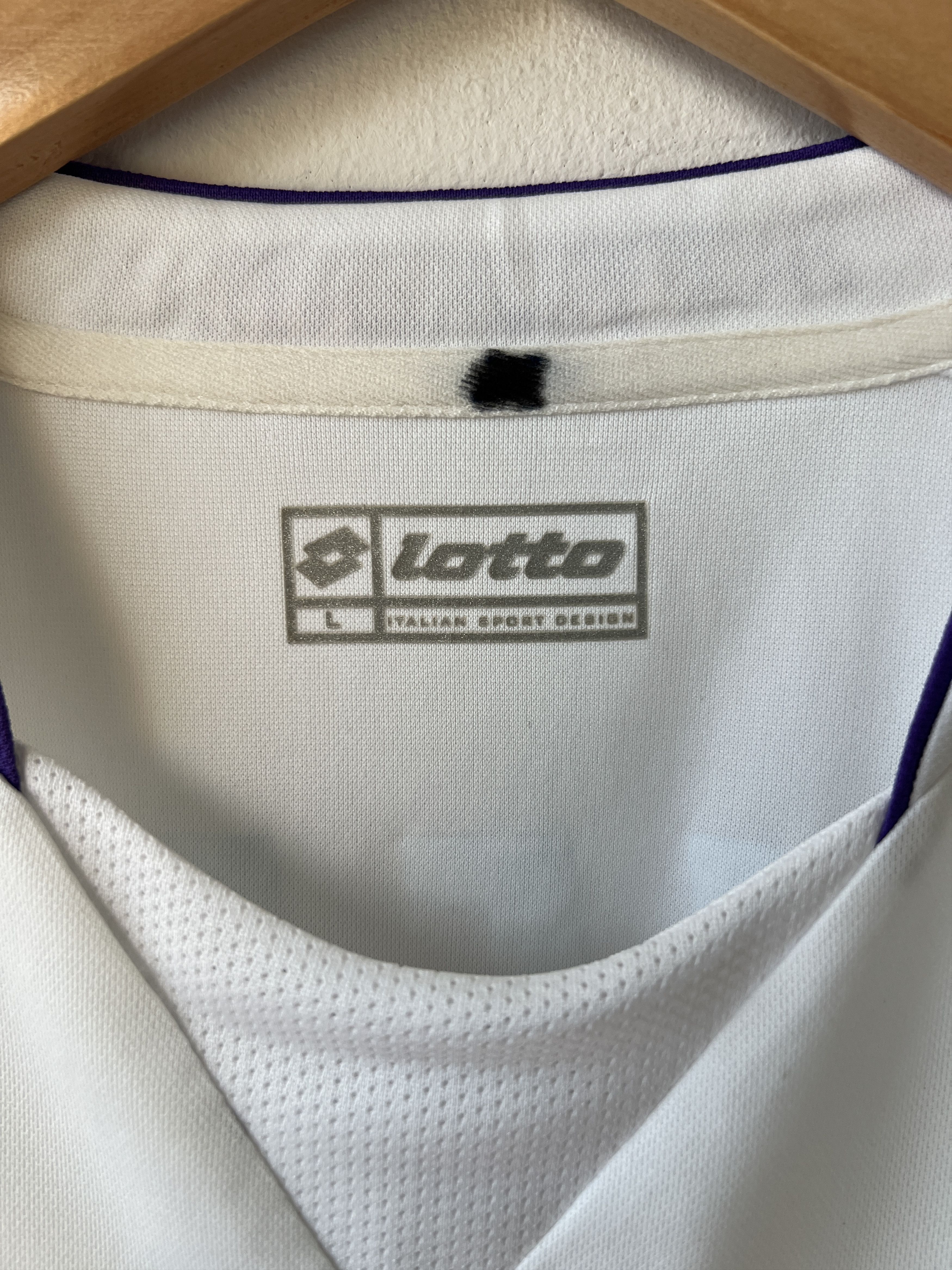 Lotto Sport (L fits M) Fiorentina 2007-08 Away Shirt Vieri #32 Kit Size US L / EU 52-54 / 3 - 3 Thumbnail