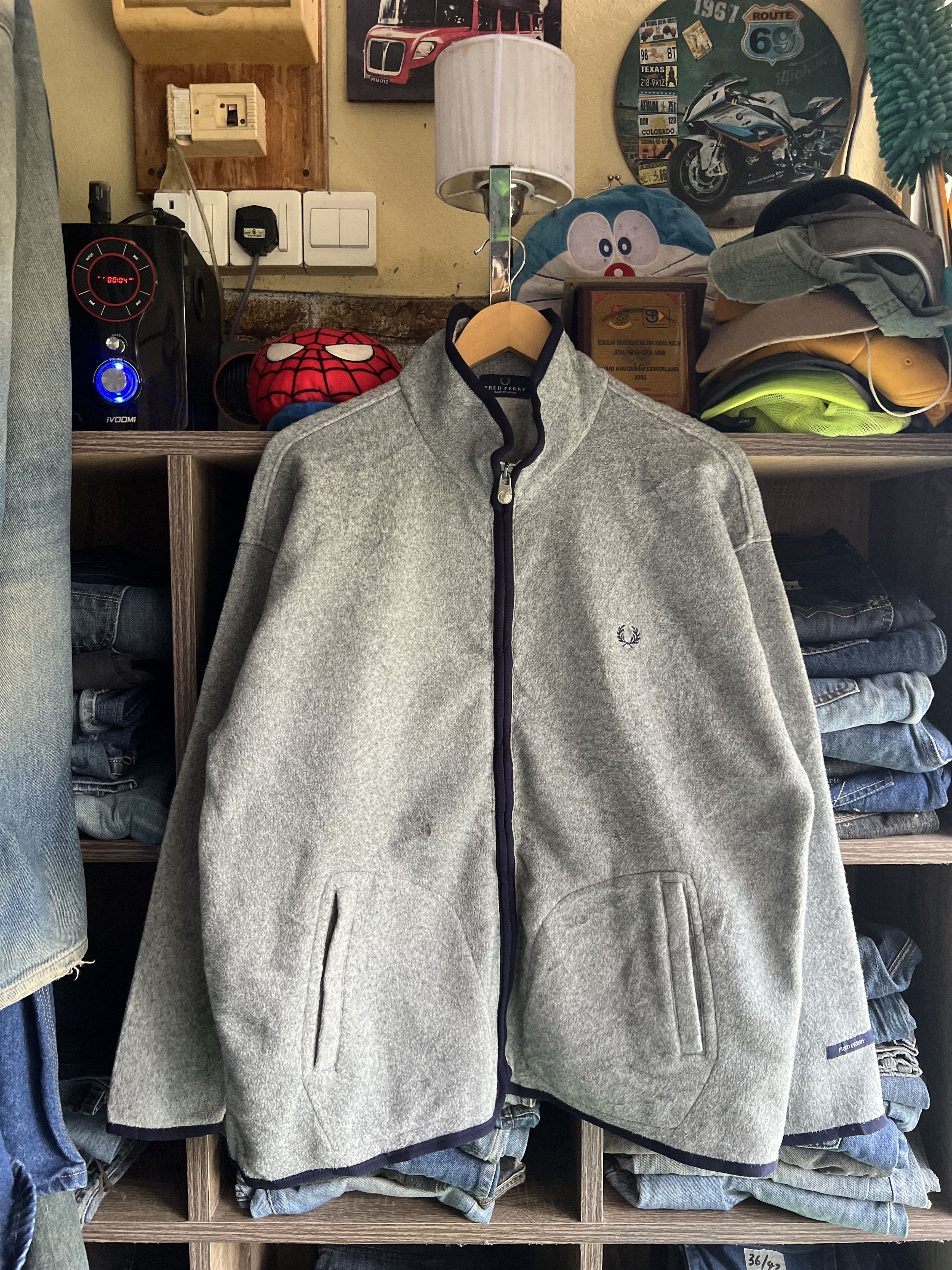 Fred Perry 🔥Made in Japan Fred Perry Zipper Fleece Jacket Size US L / EU 52-54 / 3 - 18 Thumbnail