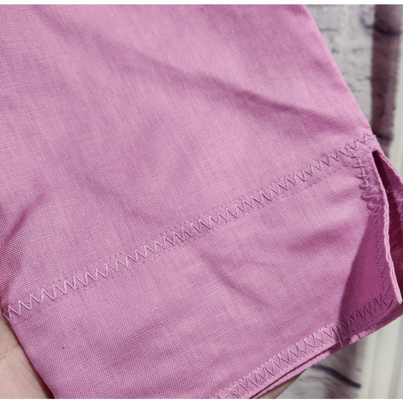 Other Liz Claiborne Purple Button Up Pointed Collar Linen Shirt XL Size XL / US 12-14 / IT 48-50 - 2 Thumbnail
