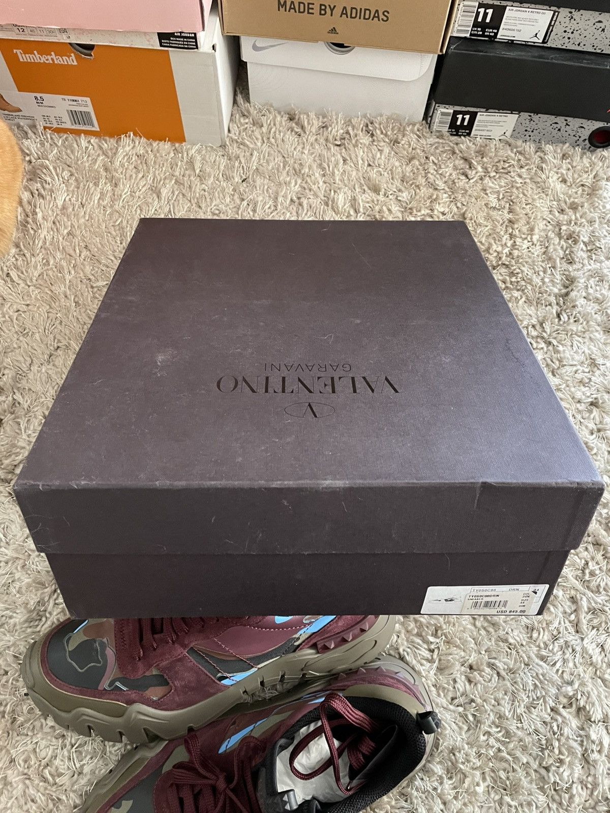 Valentino Valentino RockRunner Plus Camo Burgundy and Blue Size US 11 / EU 44 - 12 Thumbnail