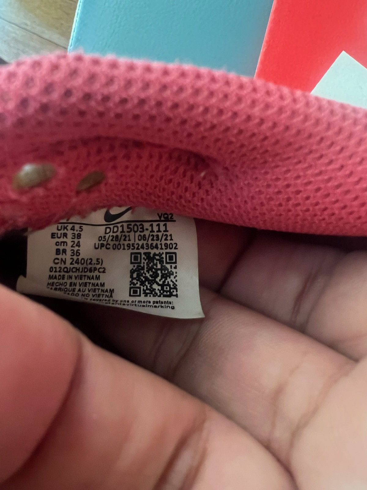 Nike Dunk Low Archeo Pink ( Women’s Sz 7) Size US 7 / IT 37 - 9 Thumbnail