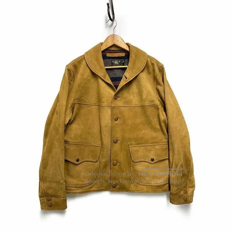 RRL Ralph Lauren RRL Vintage Deer Leather Jacket L. Size US L / EU 52-54 / 3 - 1 Thumbnail