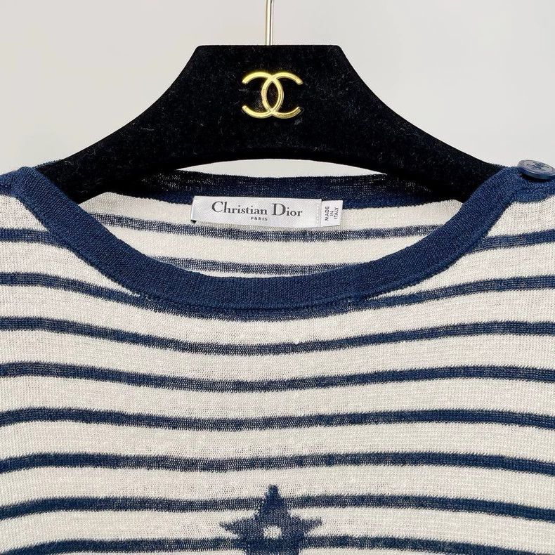 Dior Dior Gray letter pattern round-neck long-sleeved knitwear 2 Size XS / US 0-2 / IT 36-38 - 3 Thumbnail