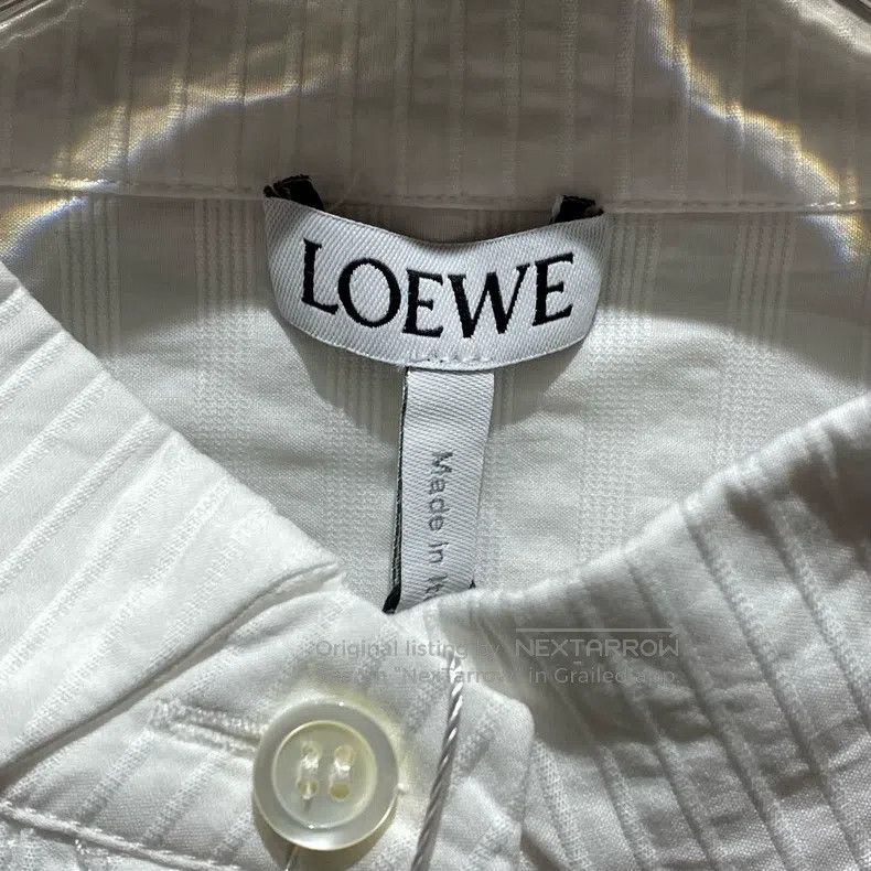 Loewe Loewe White Lock Chain Shirt Size 4XL / US 24-26 - 3 Thumbnail