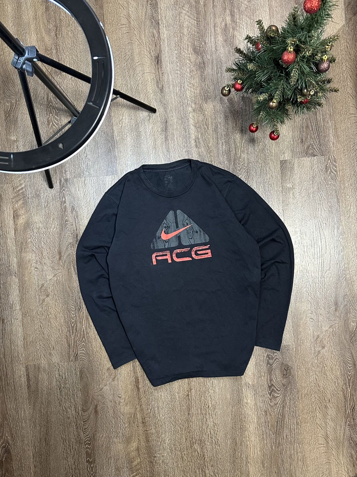 Nike × Nike ACG × Vintage Nike ACG Vintage Long Sleeve Big Logo Size US XL / EU 56 / 4 - 1 Thumbnail