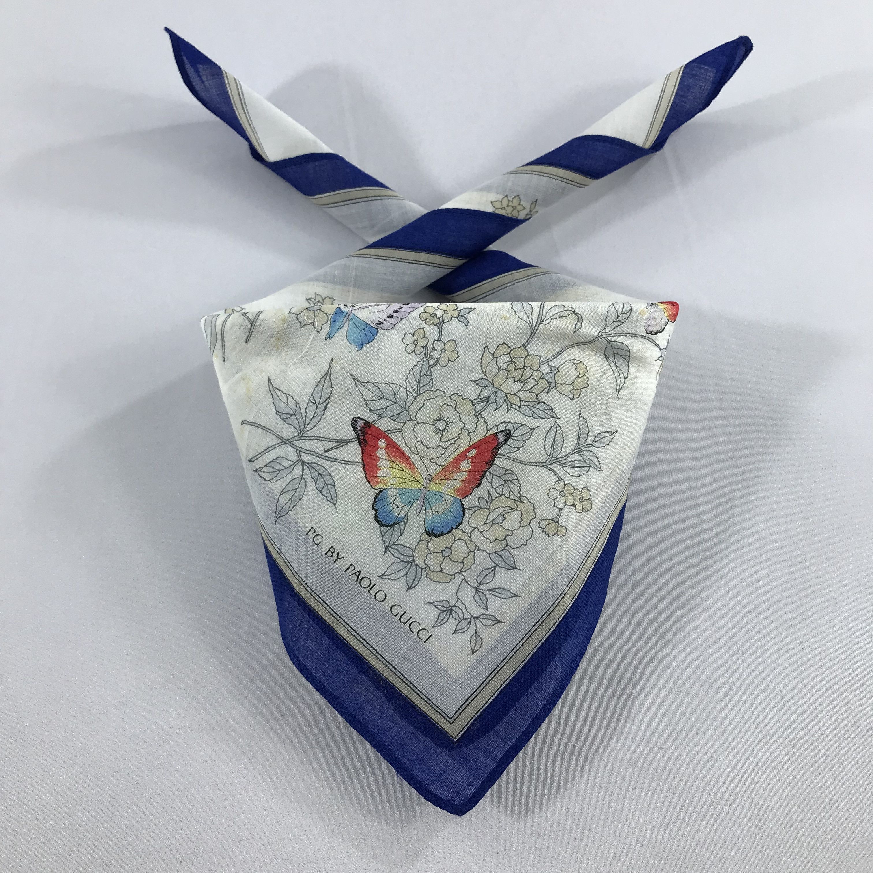 Paolo Gucci × Vintage Paolo Gucci Bandana / Handkerchief / Neckerchief - S2192 Size ONE SIZE - 3 Thumbnail