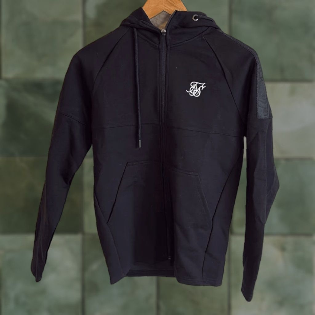 SikSilk Motion Tape Zip Through Hoodie XS Multicolor Men