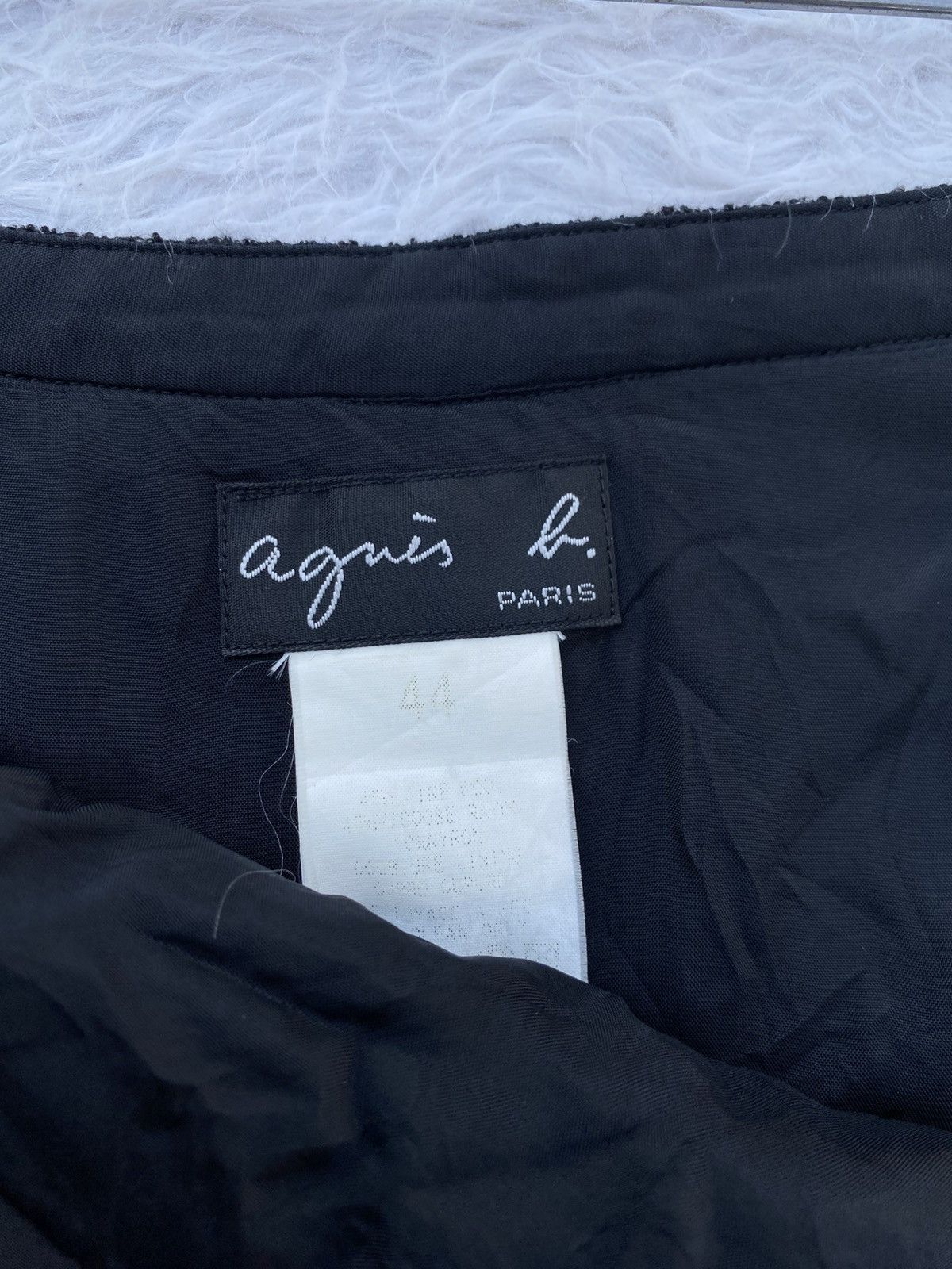 agnes b. Rare Vintage 90s agnes b. Black Skirt Size 31" - 7 Thumbnail