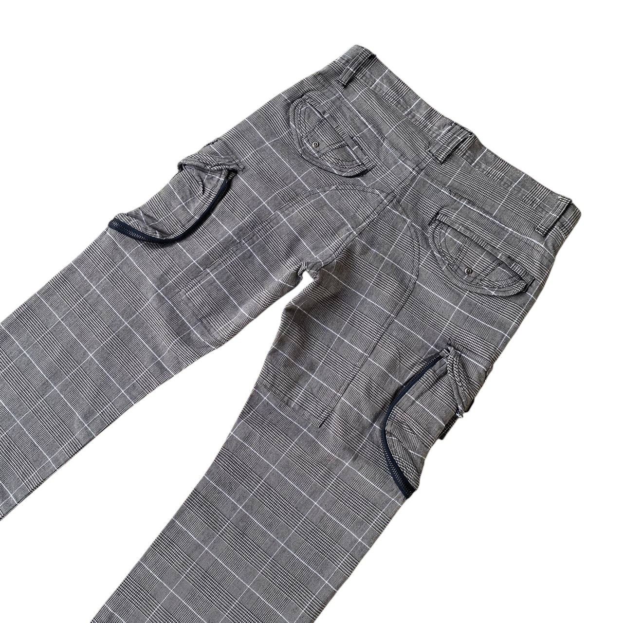 Japanese Brand PRISONER PANT CARGO SKKONE 31040 PIN STRIPE JAPANESE STYLE Size US 29 - 2 Thumbnail