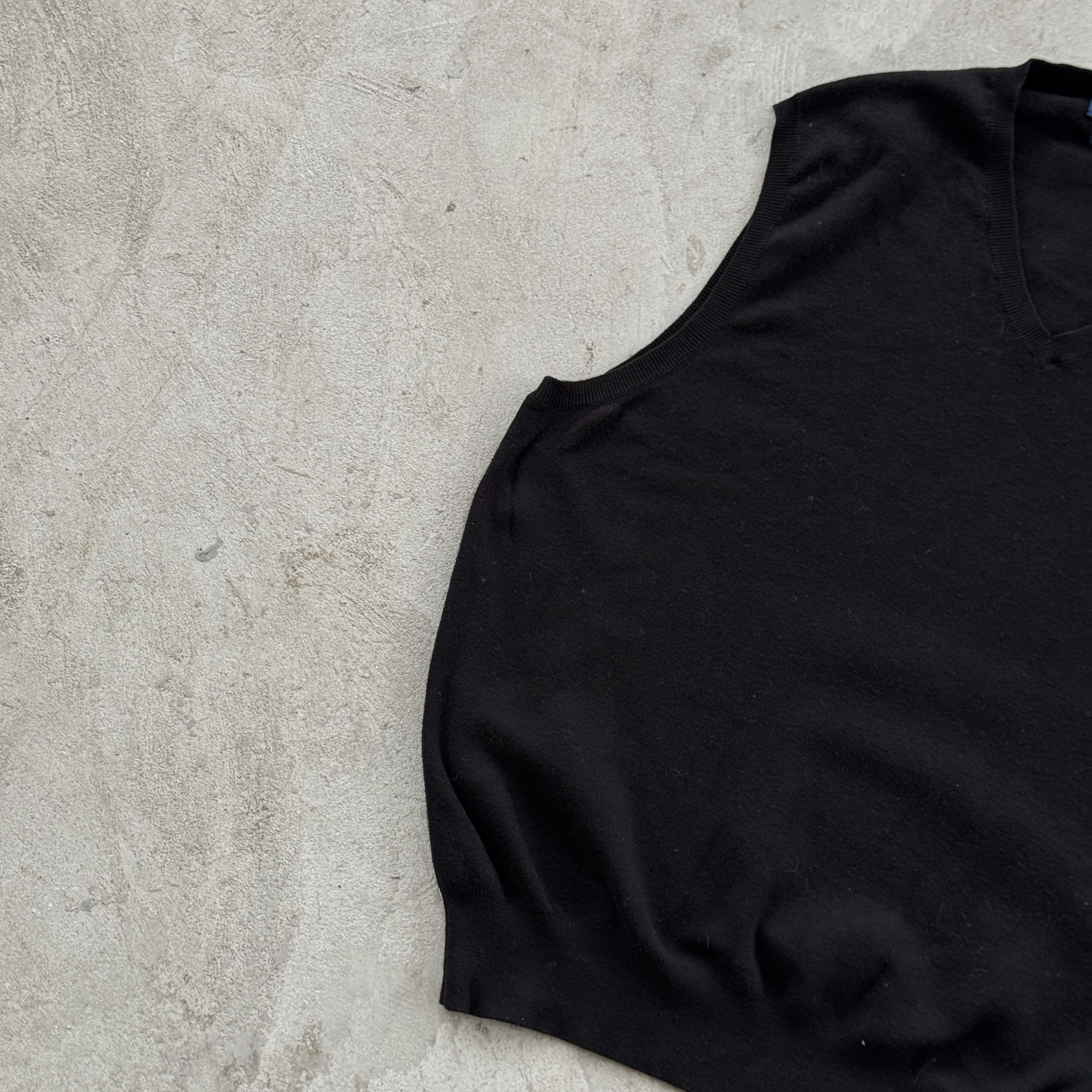 Polo Ralph Lauren Vintage 90s Polo Ralph Lauren Knit Cotton V-Neck Vest Size US L / EU 52-54 / 3 - 3 Thumbnail