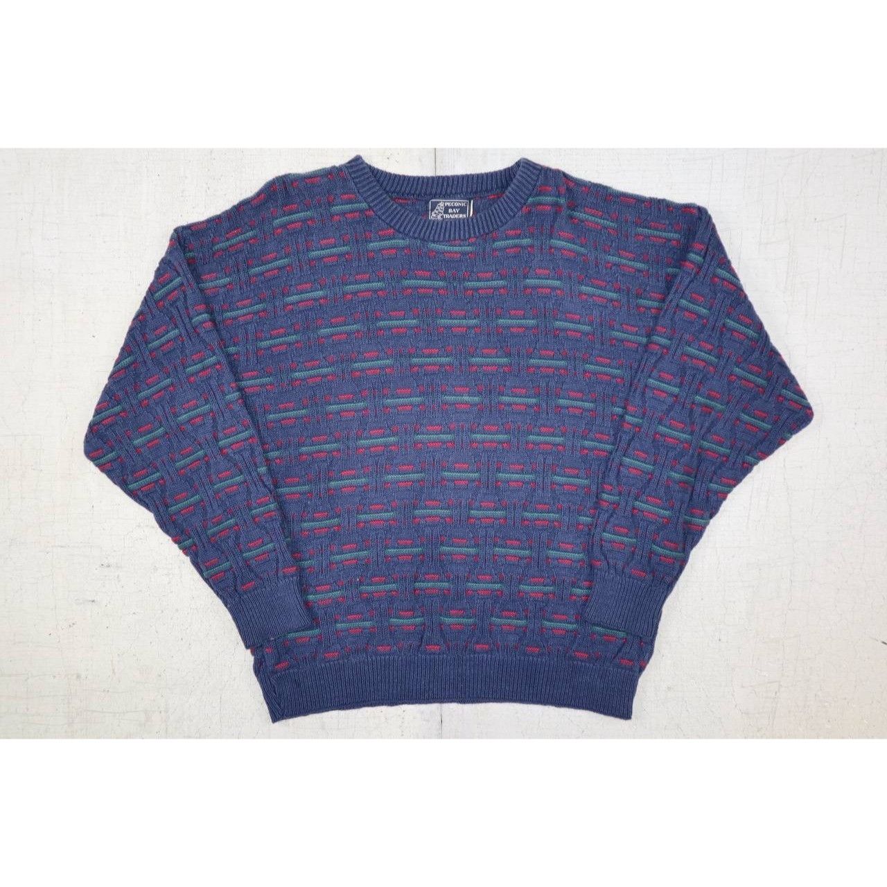 Vintage Vintage 90s Peconic Bay Traders Men's Ugly Sweater L Size US L / EU 52-54 / 3 - 1 Thumbnail